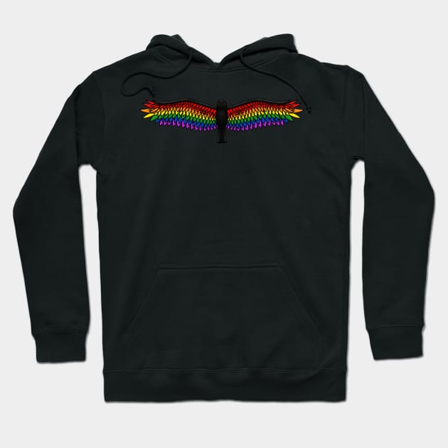 Fly With Pride, Raven Series - LGBTQ Hoodie by StephOBrien